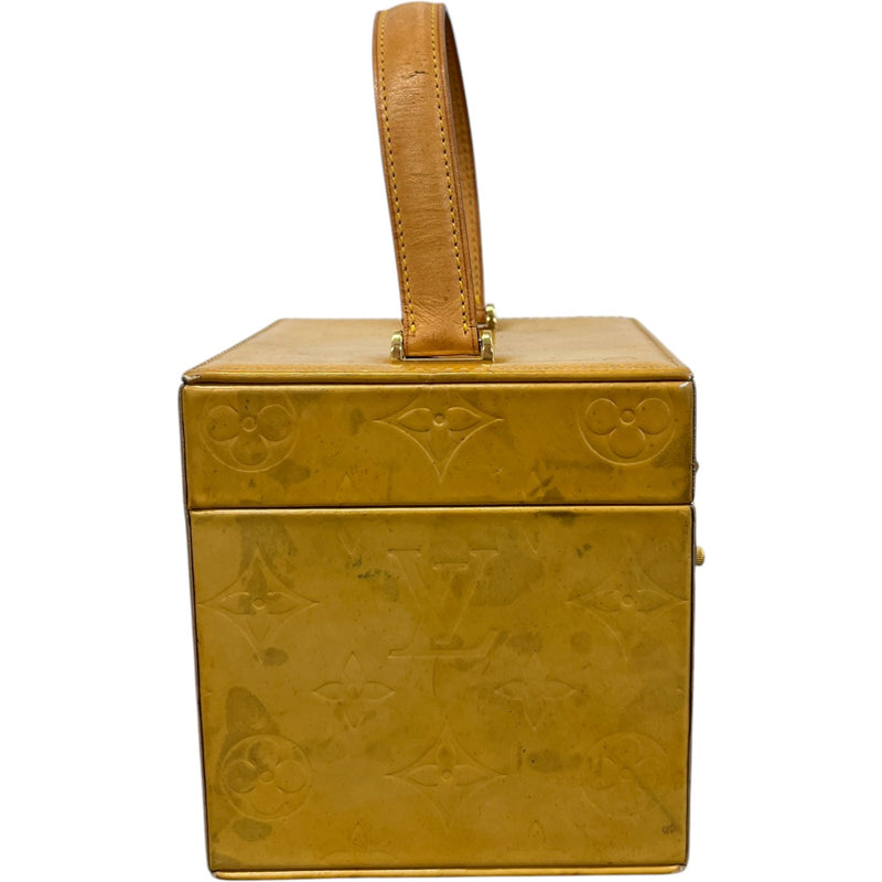 Women's Monogram Vernis Bleecker Box Bag Gold