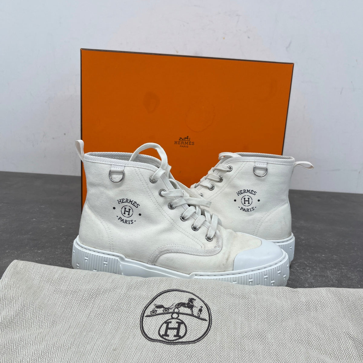 Women's Itinéraire High Trainers White Size UK 5 / EU 38 - Photo 12