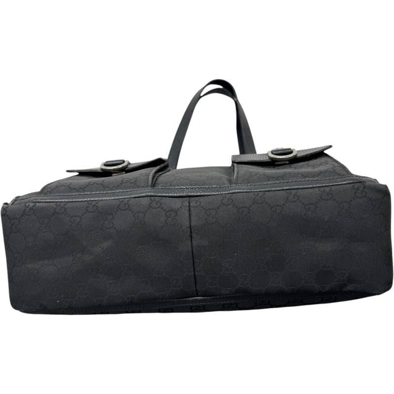 Women's GG Nylon Abbey Handbag Black
