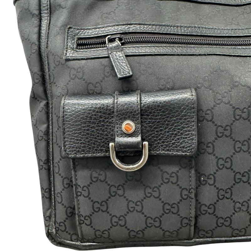 Women's GG Nylon Abbey Handbag Black