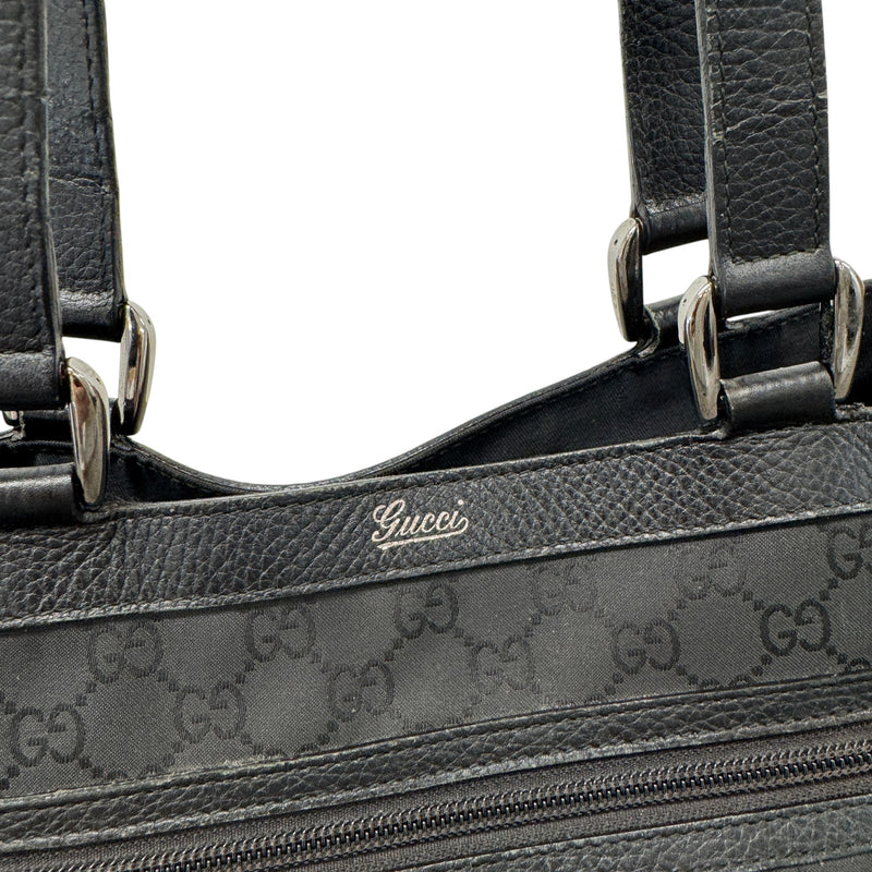 Women's GG Nylon Abbey Handbag Black
