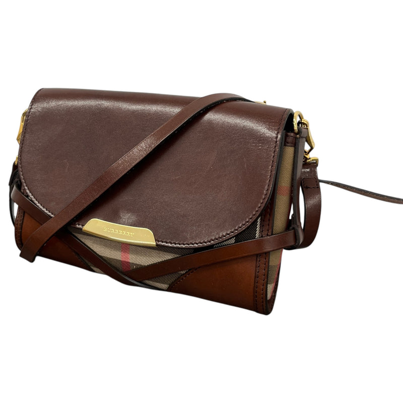 Women's Bridle House Check Abbott Crossbody Bag Brown