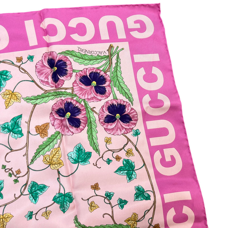 Women's Pansy Scarf Pink