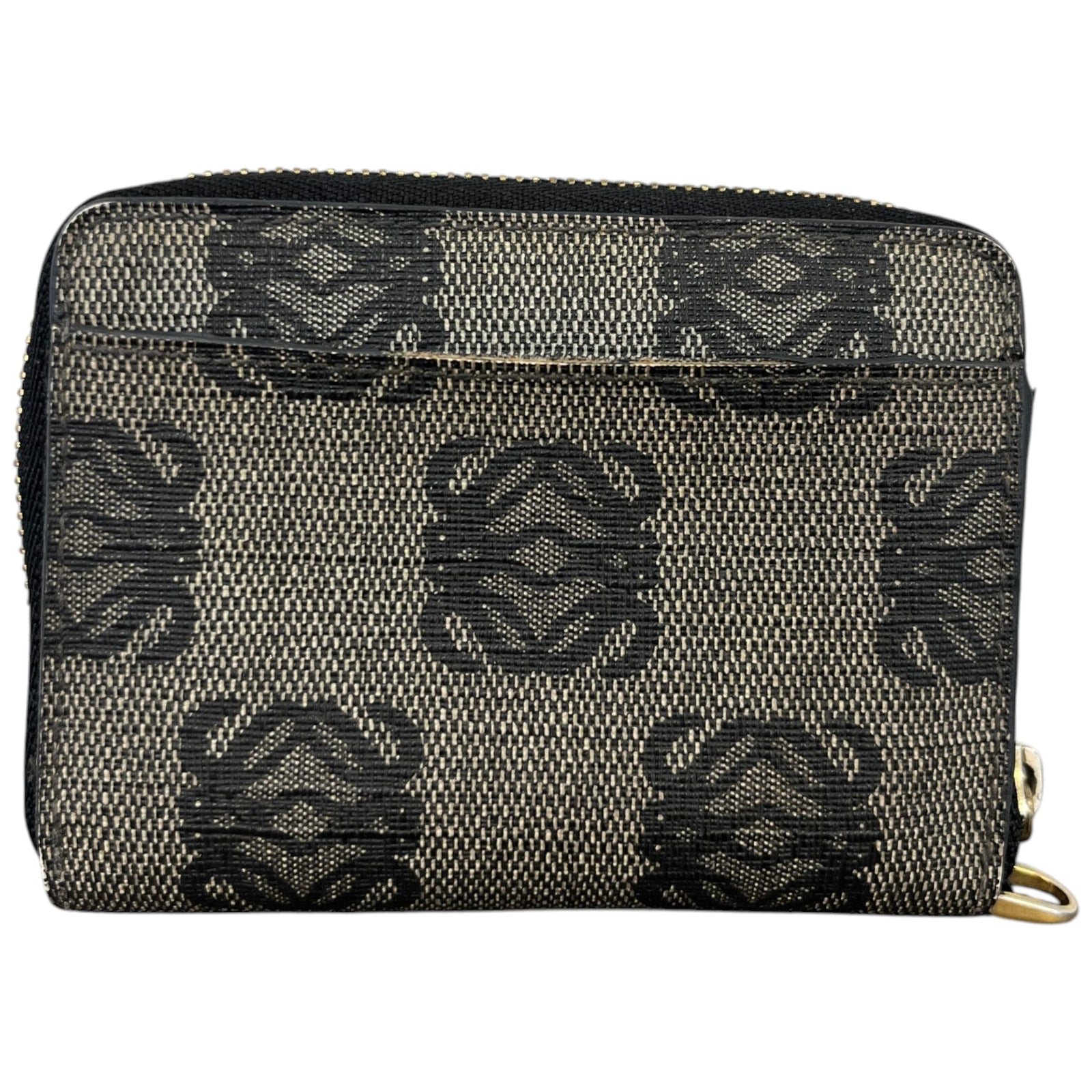 Women's Anagram Jacquard Canvas Wallet Grey - Photo 1