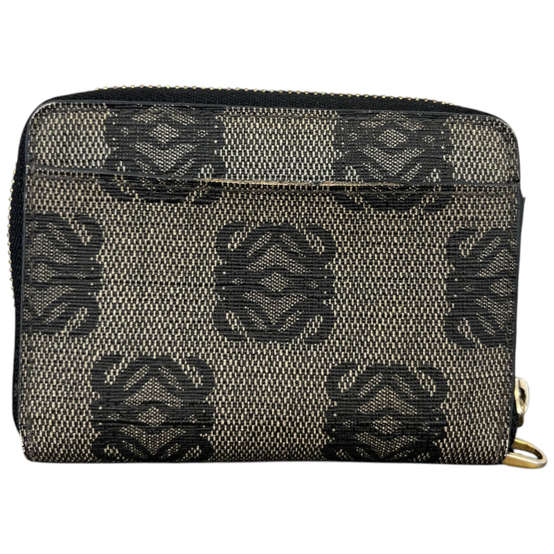 Women's Anagram Jacquard Canvas Wallet Grey