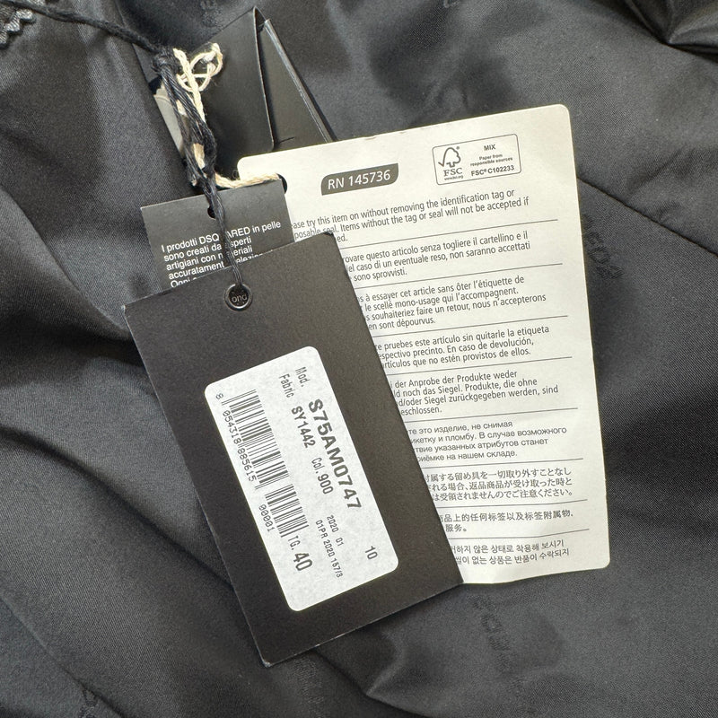 Women's Biker Jacket Black Size XS