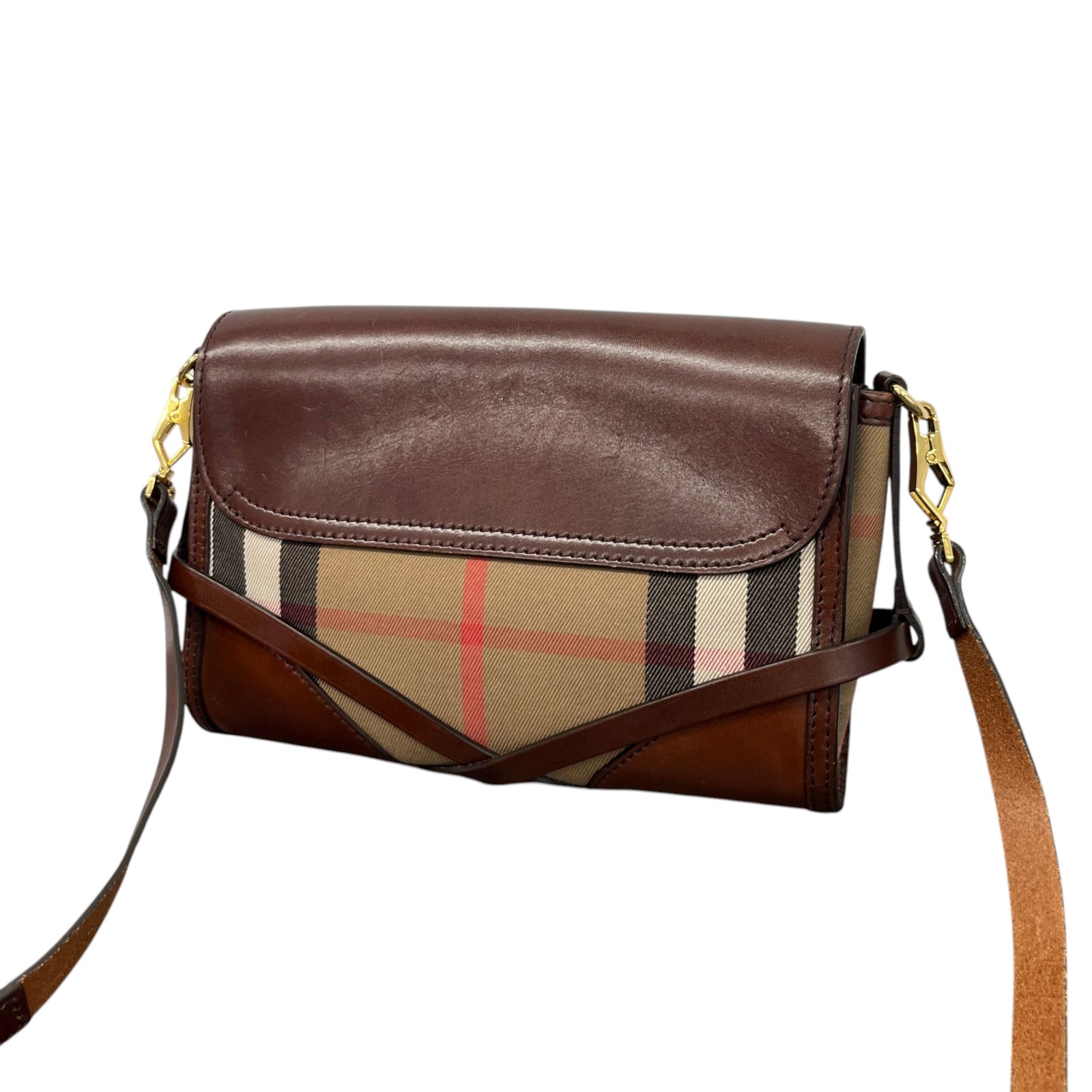 Women's Bridle House Check Abbott Crossbody Bag Brown - Photo 9
