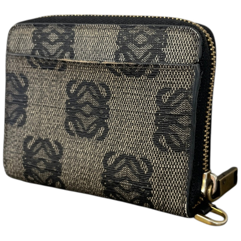 Women's Anagram Jacquard Canvas Wallet Grey