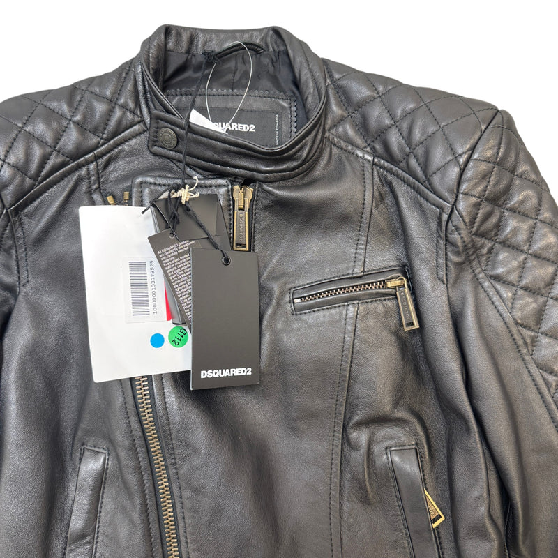 Women's Biker Jacket Black Size XS