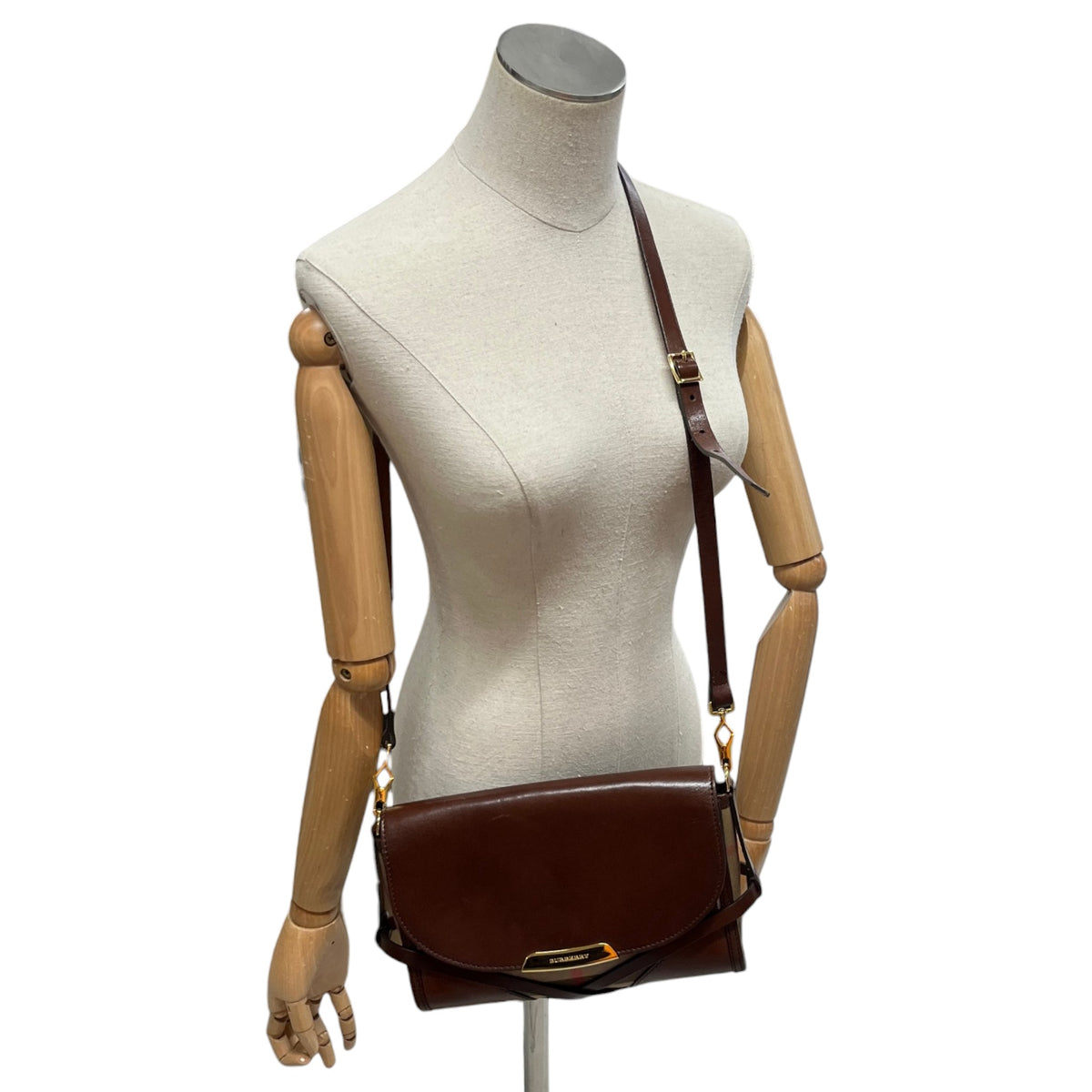 Women's Bridle House Check Abbott Crossbody Bag Brown - Photo 2