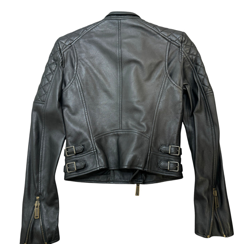 Women's Biker Jacket Black Size XS