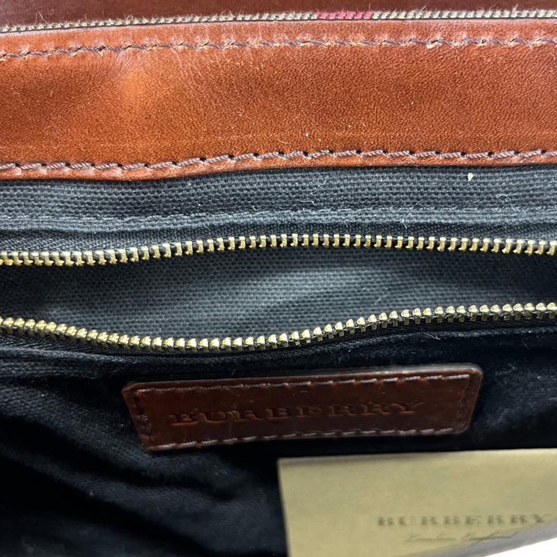 Women's Bridle House Check Abbott Crossbody Bag Brown