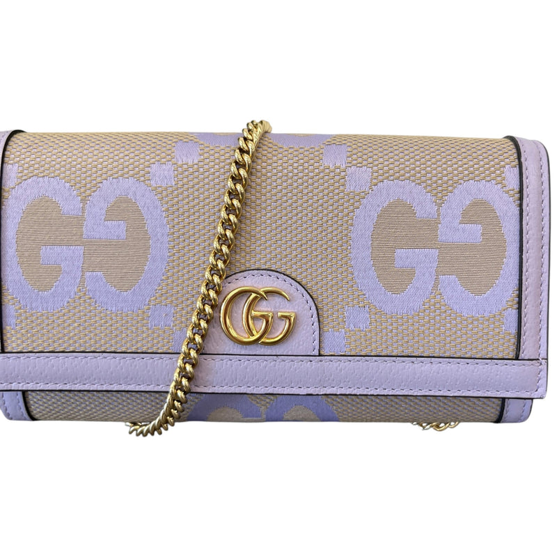 Women's Ophidia Jumbo GG Wallet on Chain Bag Purple