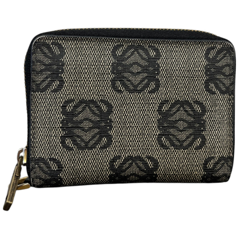 Women's Anagram Jacquard Canvas Wallet Grey
