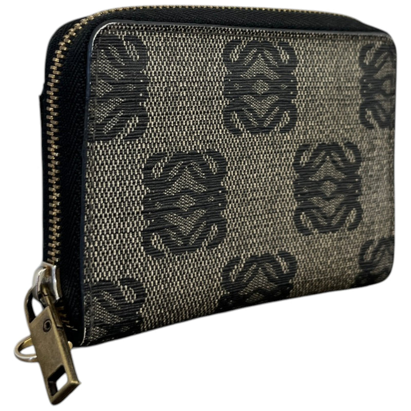 Women's Anagram Jacquard Canvas Wallet Grey
