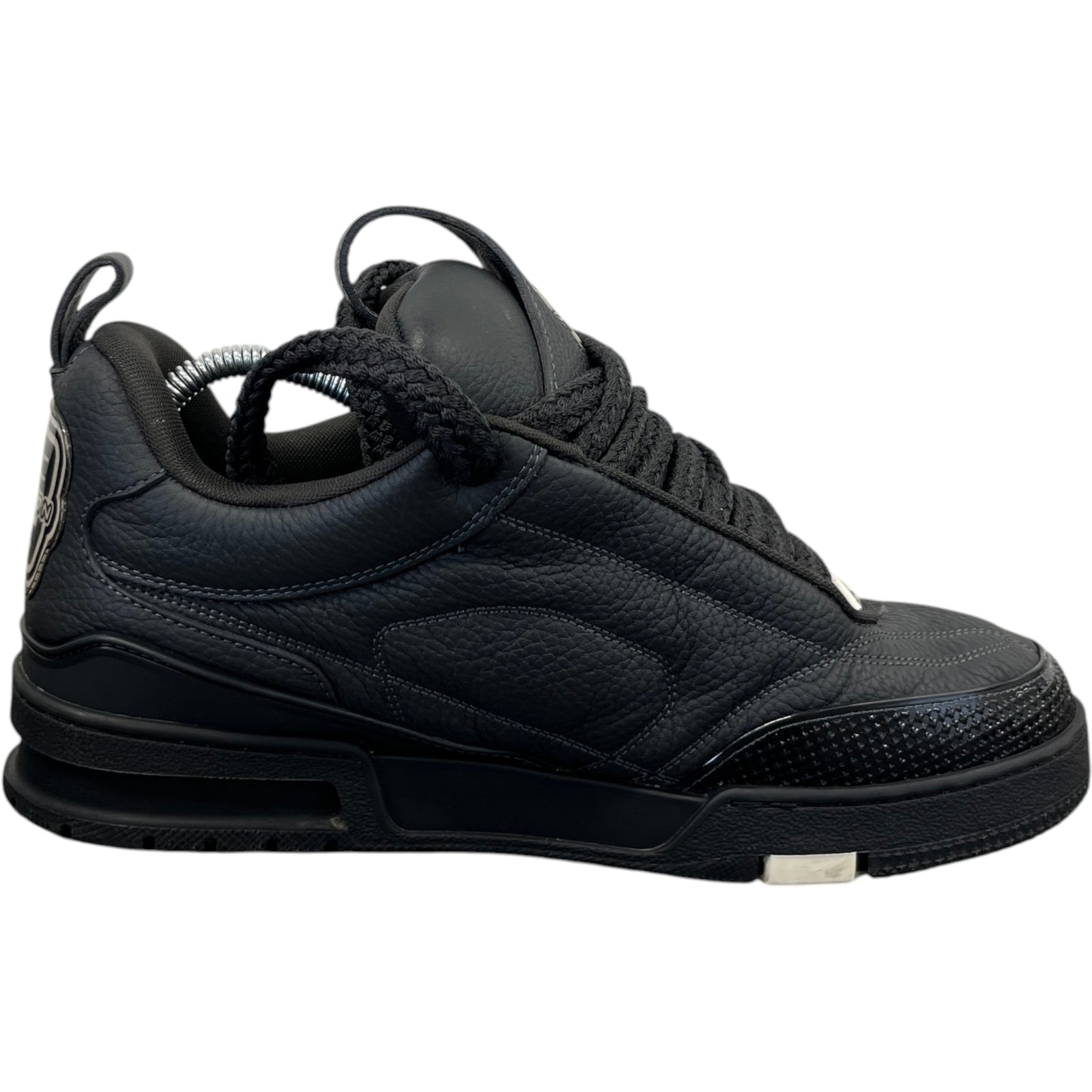 Men's Lv Skate Low Trainers Black Size EU 42 / UK 8 - Photo 4