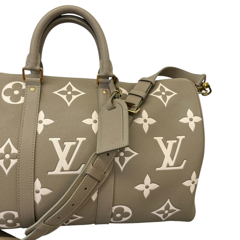 Women's Empreinte Leather Keepall Bandoulière 45 Travel Bag Green