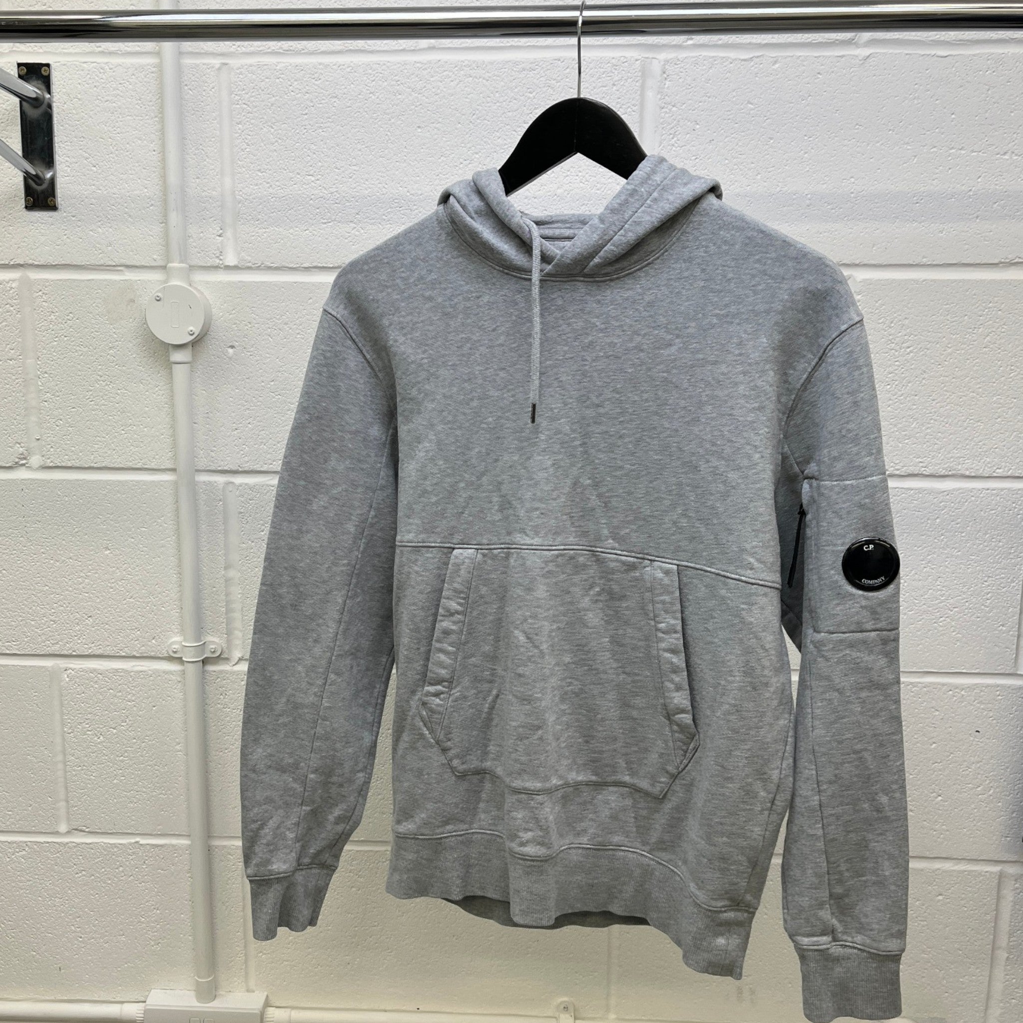 Men's Lens Hoodie Grey Size M – Label Source