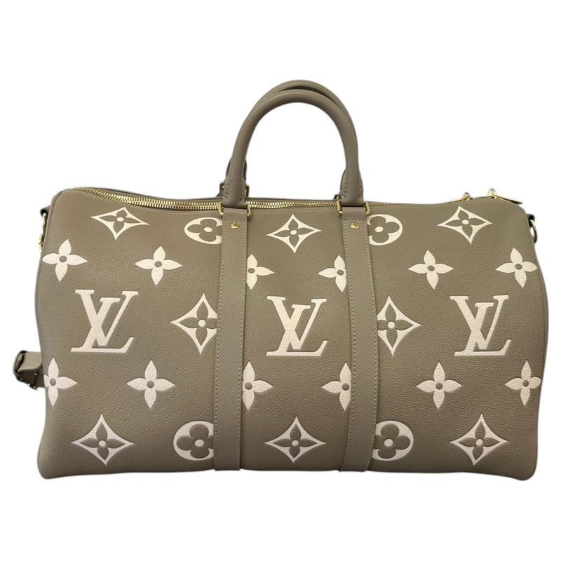 Women's Empreinte Leather Keepall Bandoulière 45 Travel Bag Green