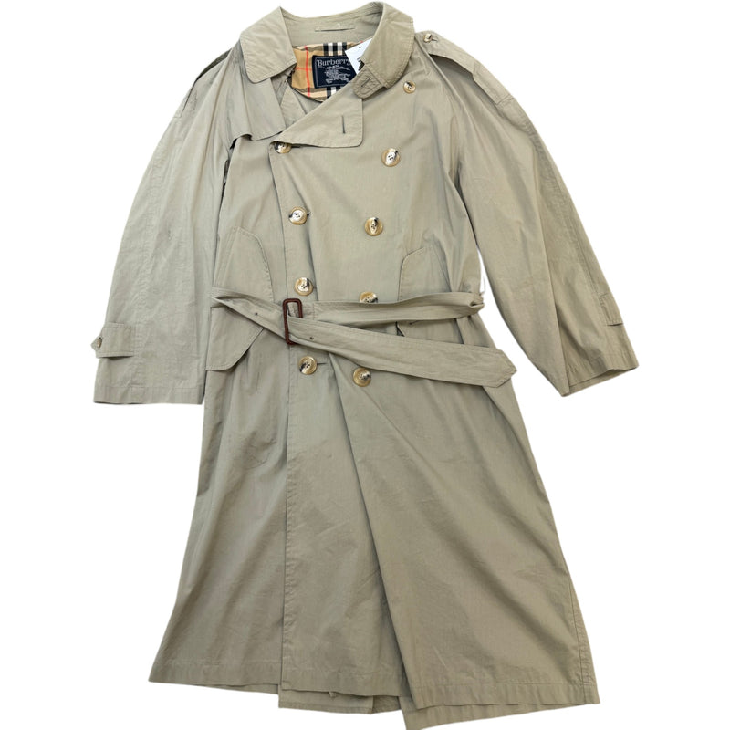 Men's Trench Coat Jacket Green Size L