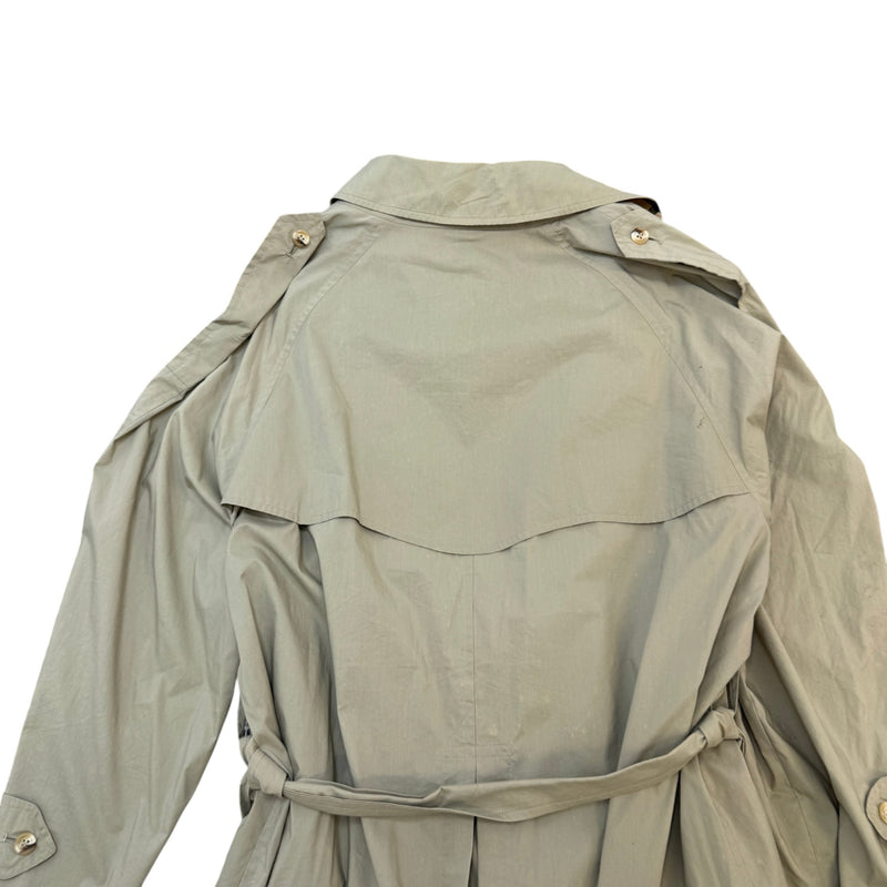 Men's Trench Coat Jacket Green Size L