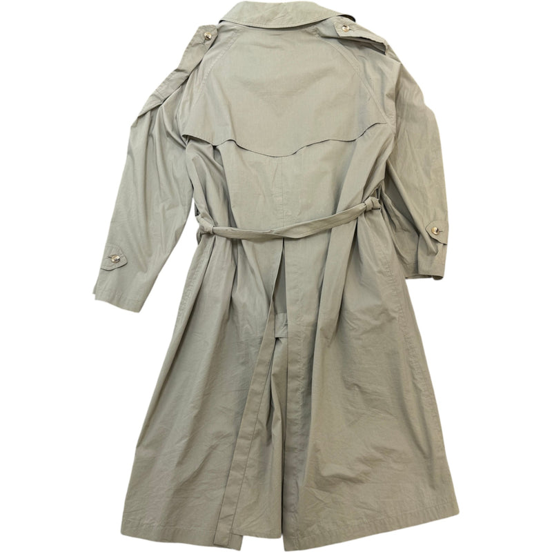 Men's Trench Coat Jacket Green Size L
