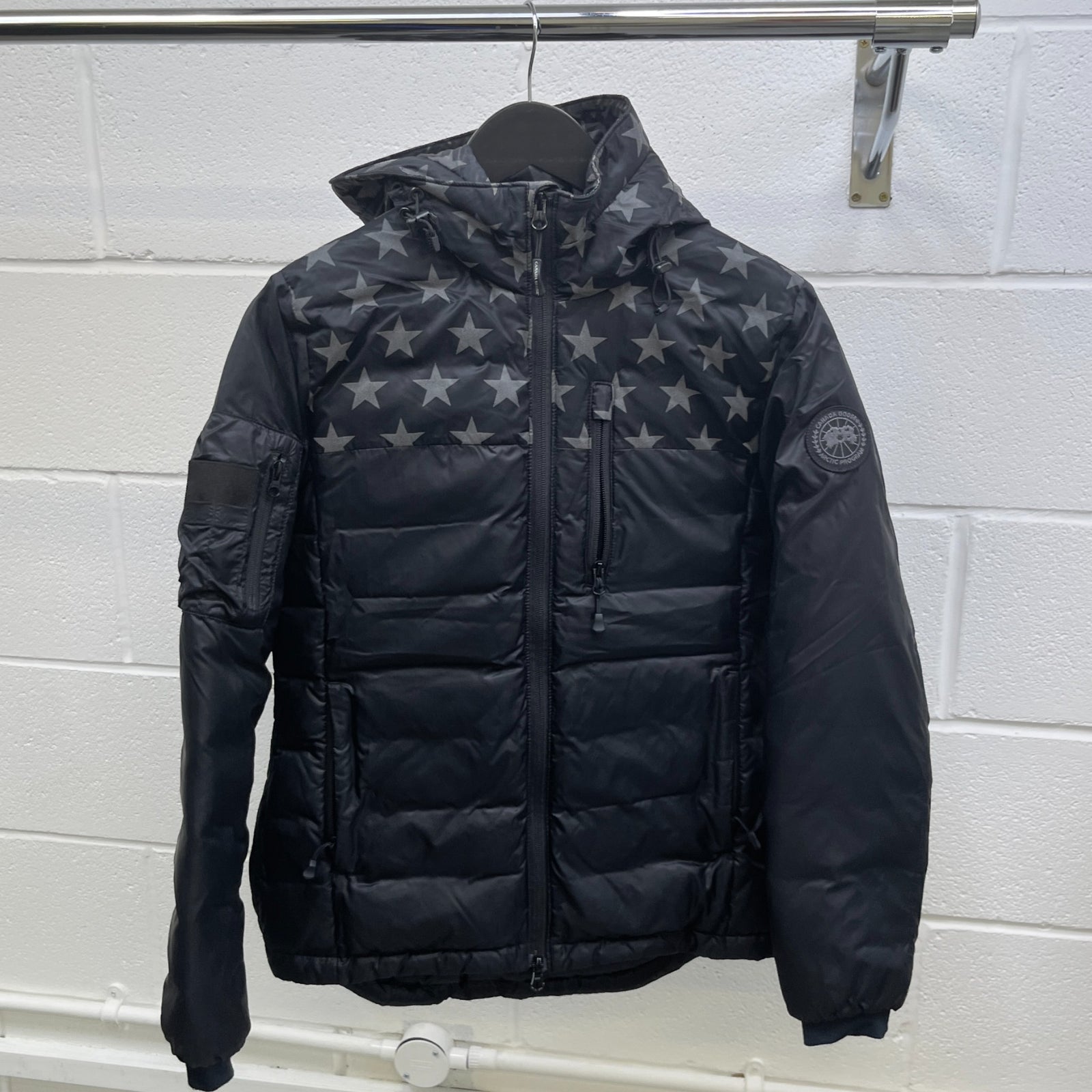 Women's Crawford Hoody Down Jacket Black Size S - Photo 7