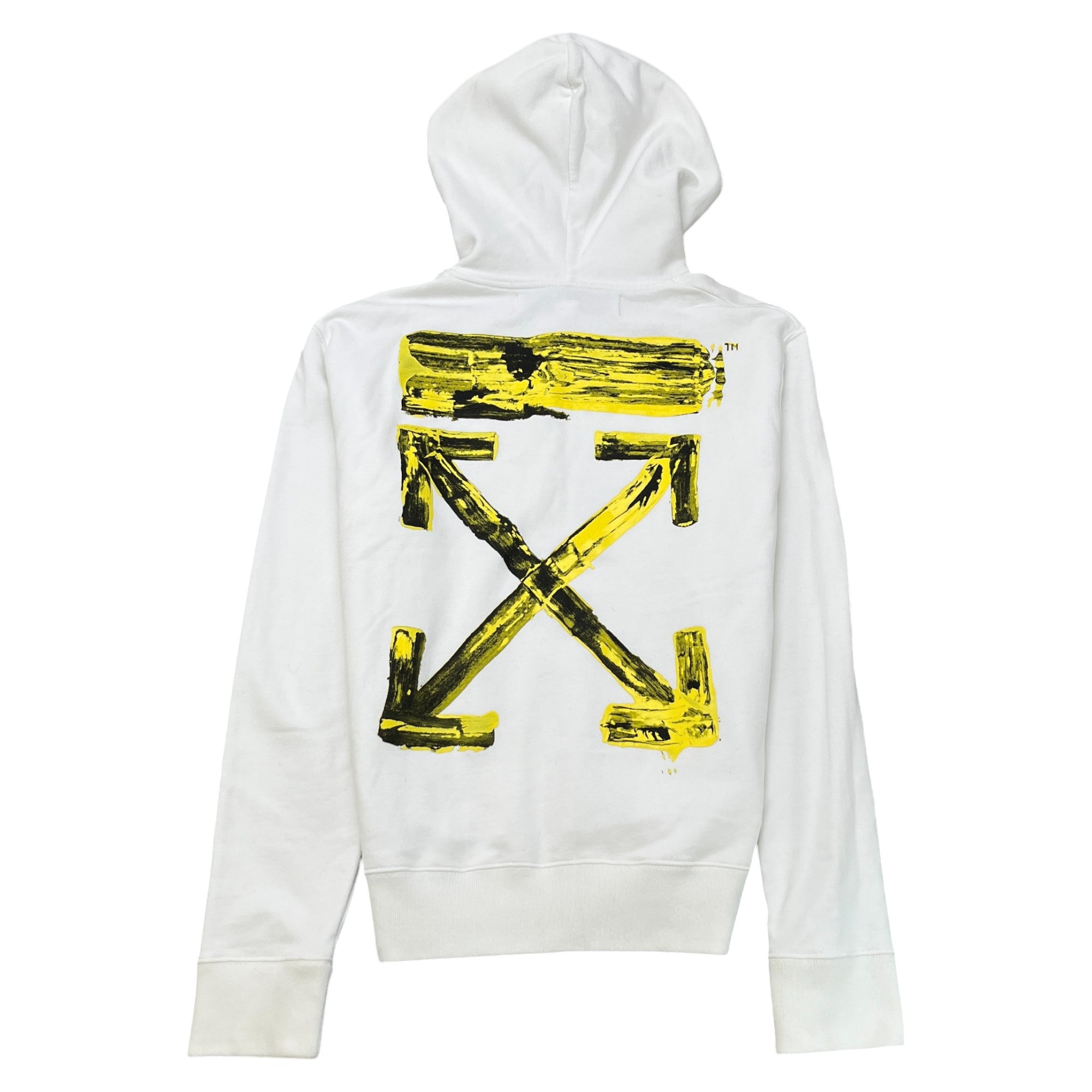 Men s Arrow Logo Hoodie White Size L Label Source