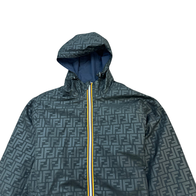 Men's X K-Way Reversible Windbreaker Black Size S