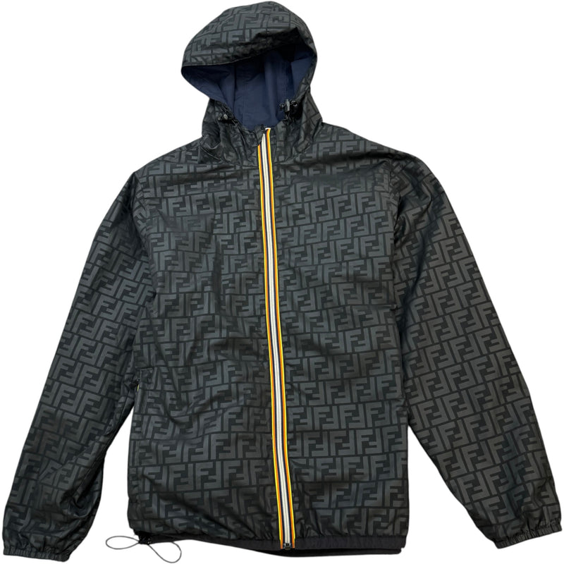 Men's X K-Way Reversible Windbreaker Black Size S