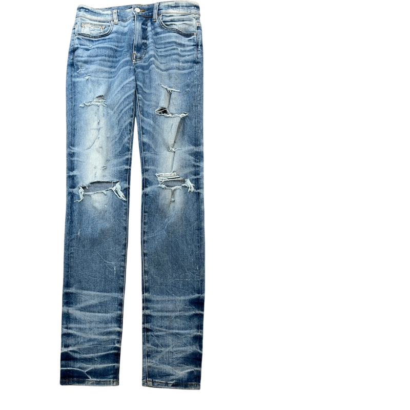 Men's Distressed Jeans Blue Size S / W31