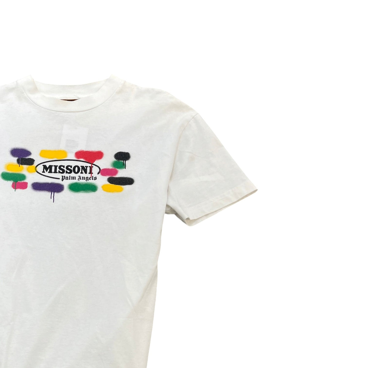 Men's X Missoni Sport Logo T-Shirt White Size S - Photo 3
