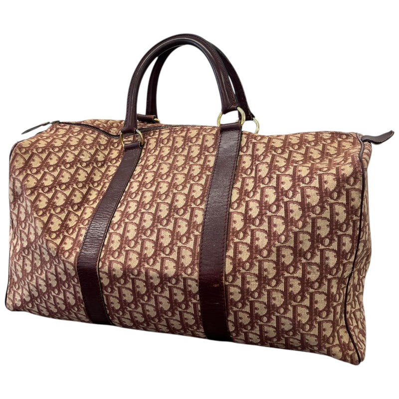 Women's Oblique Boston Travel Bag Burgundy