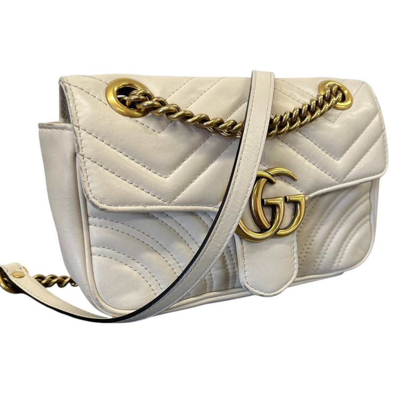 Women's Small Gg Marmont Crossbody Bag Cream