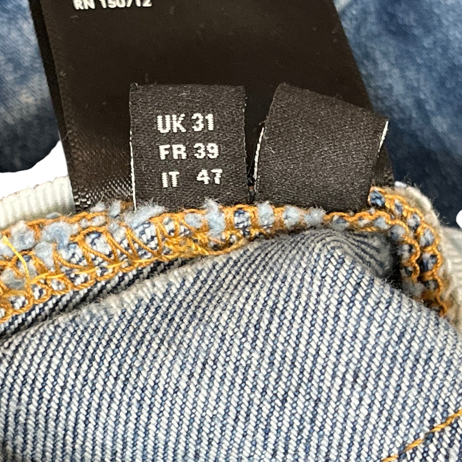 Men's Distressed Jeans Blue Size S / W31 - Photo 8