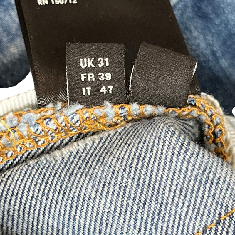 Men's Distressed Jeans Blue Size S / W31
