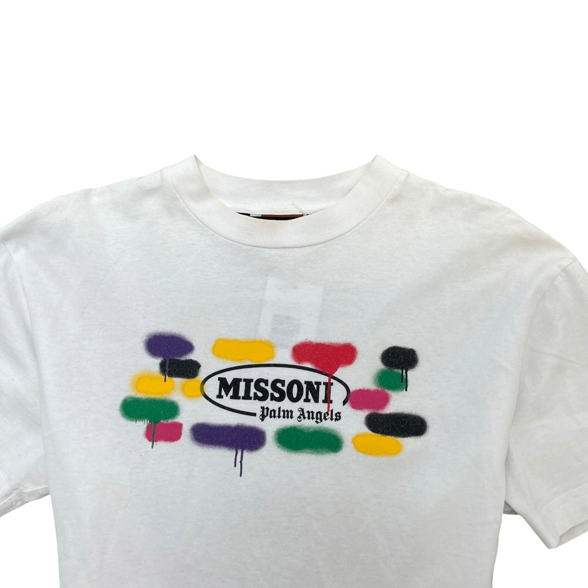 Men's X Missoni Sport Logo T-Shirt White Size S - Photo 5