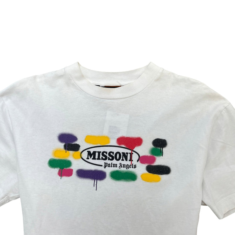Men's X Missoni Sport Logo T-Shirt White Size S