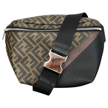Men's FF Zucca Belt Bag Brown