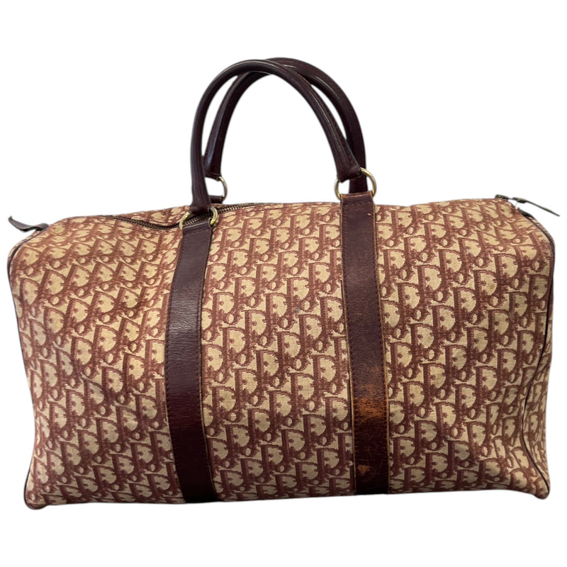 Women's Oblique Boston Travel Bag Burgundy
