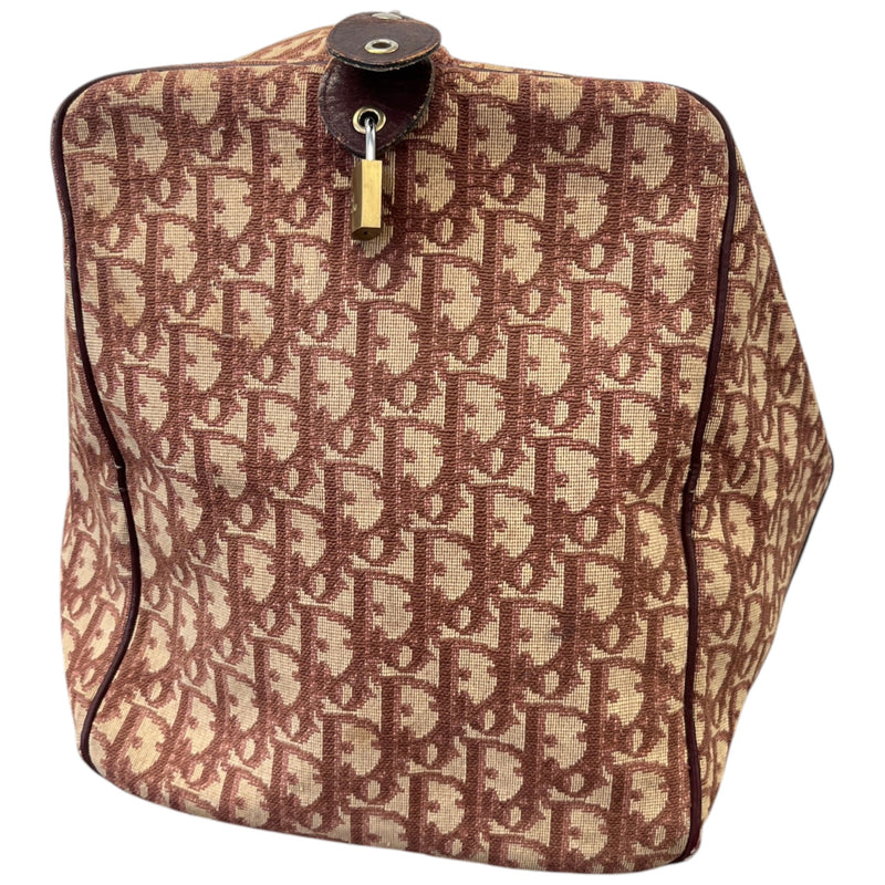 Women's Oblique Boston Travel Bag Burgundy