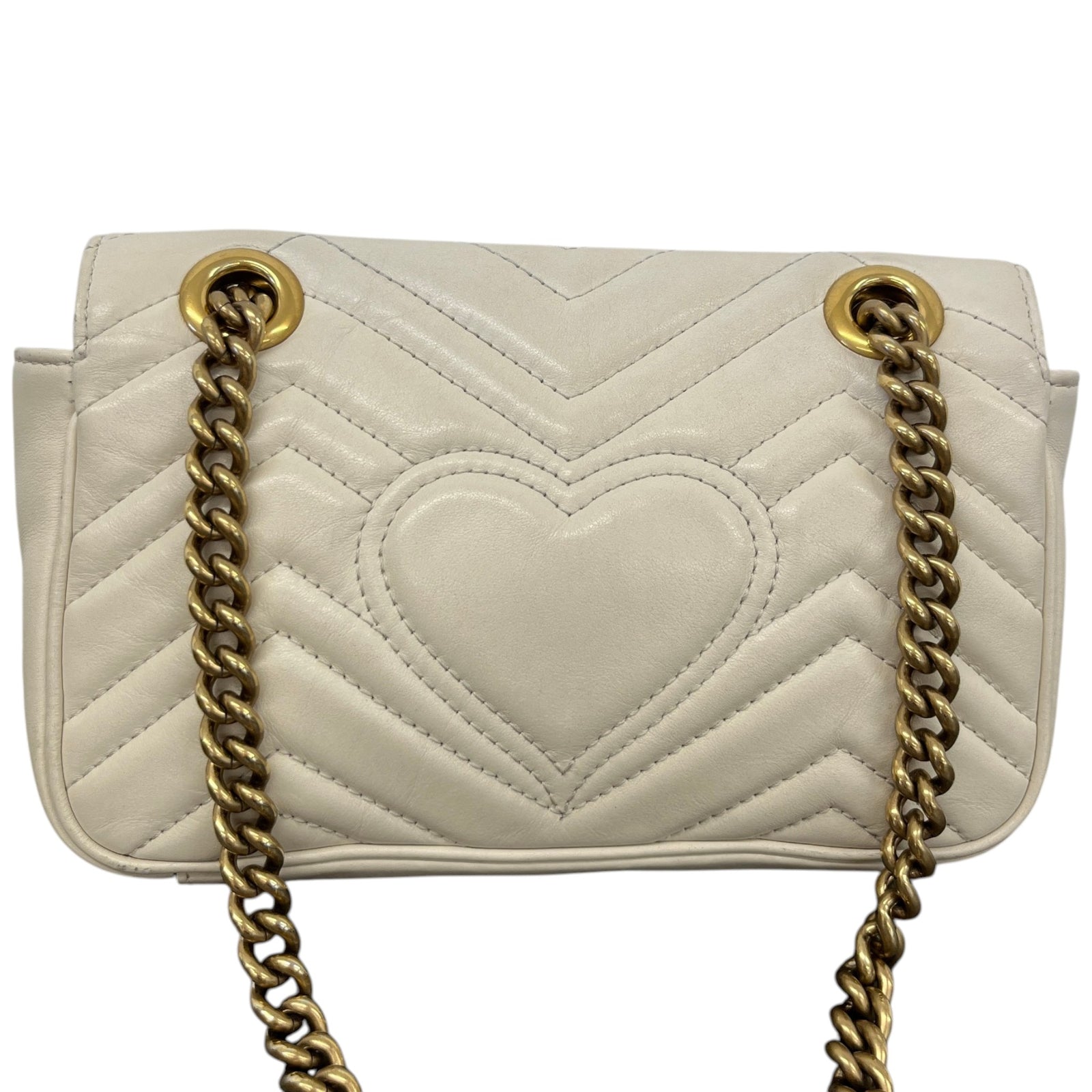 Women's Small Gg Marmont Crossbody Bag Cream - Photo 3