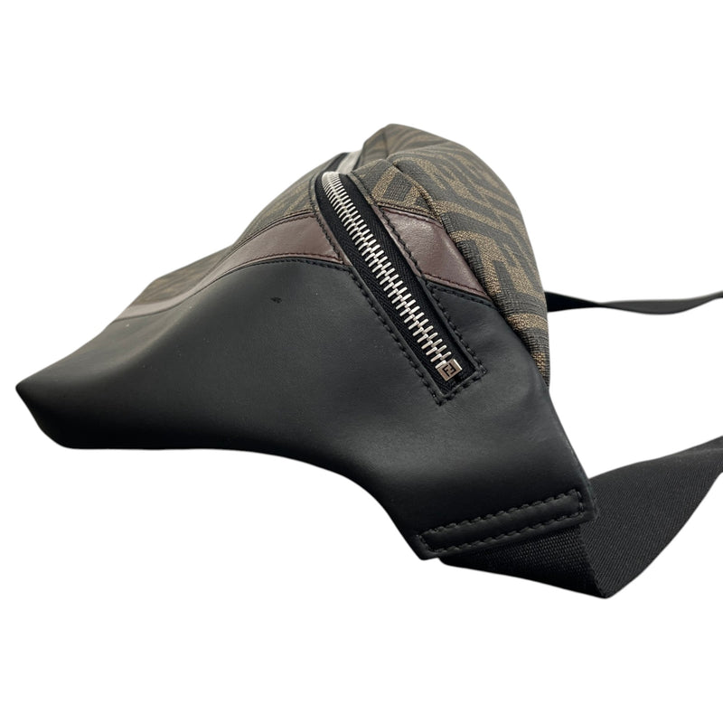 Men's FF Zucca Belt Bag Brown