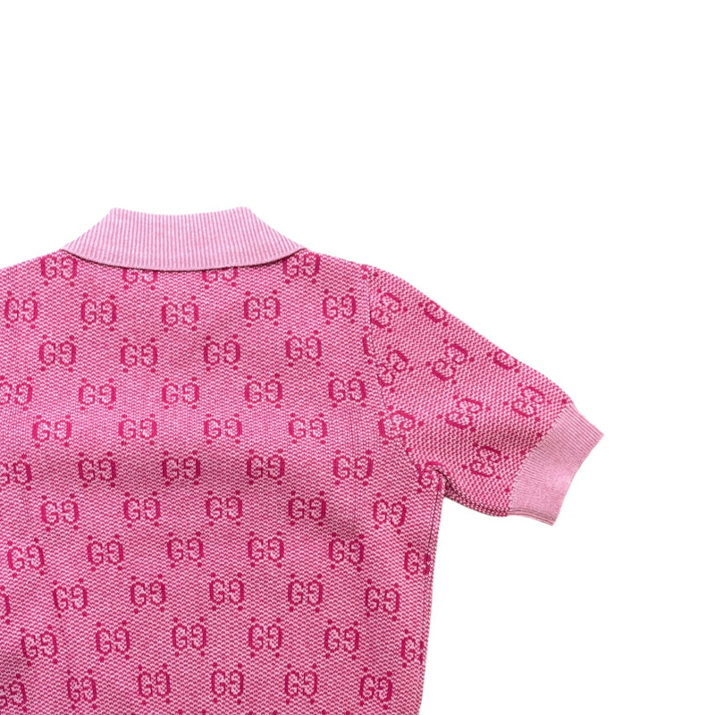 Women's GG Supreme Polo Shirt Pink Size XS / UK 6
