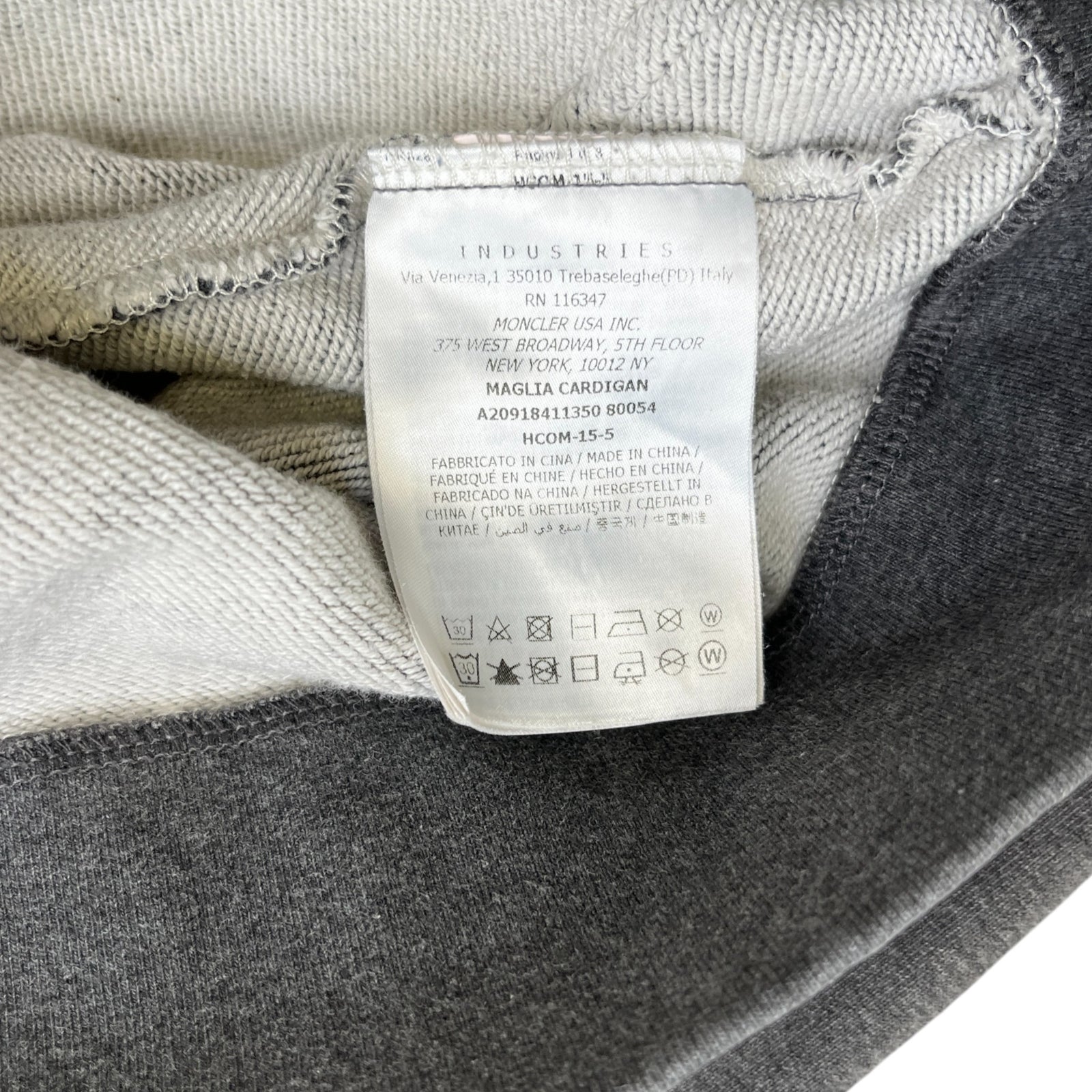 Men's Maglia Hoodie Grey Size M - Photo 6