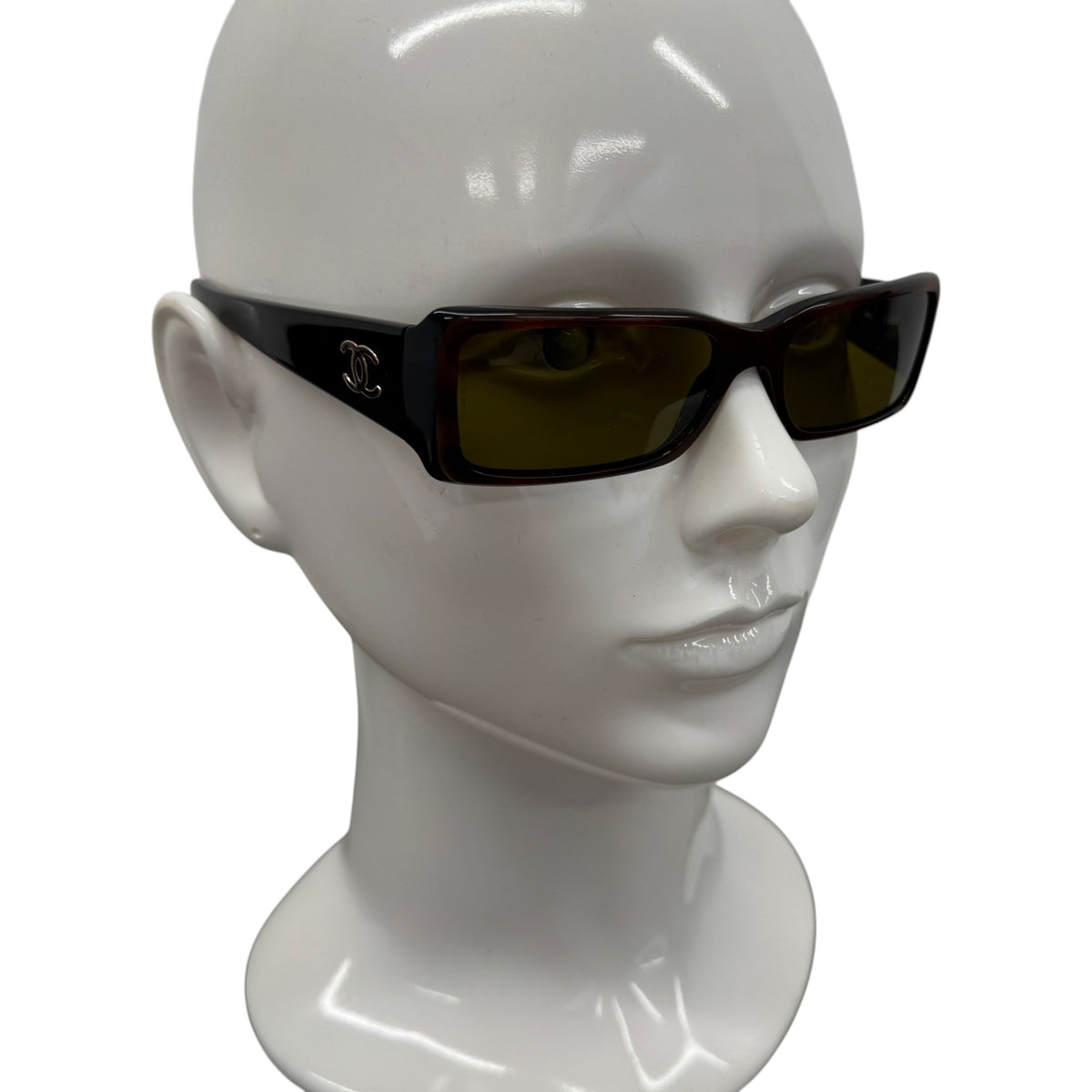 Women's Rectangle-frame CC C818/73 Sunglasses Black - Photo 2