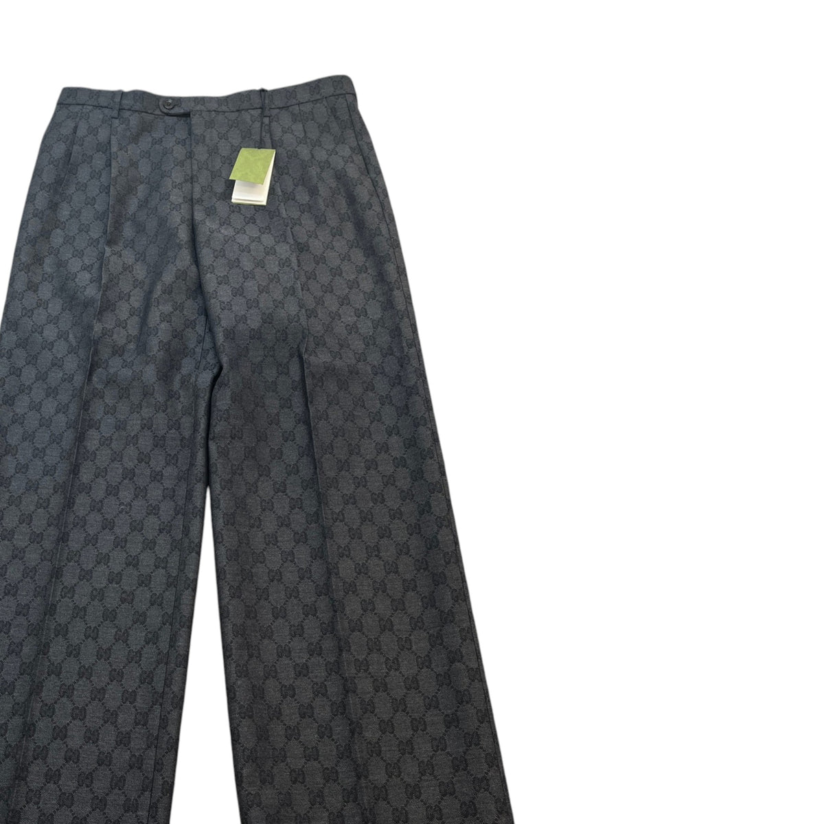 Men's GG Supreme Wide Leg Trousers Grey Size XL / W36 - Photo 3