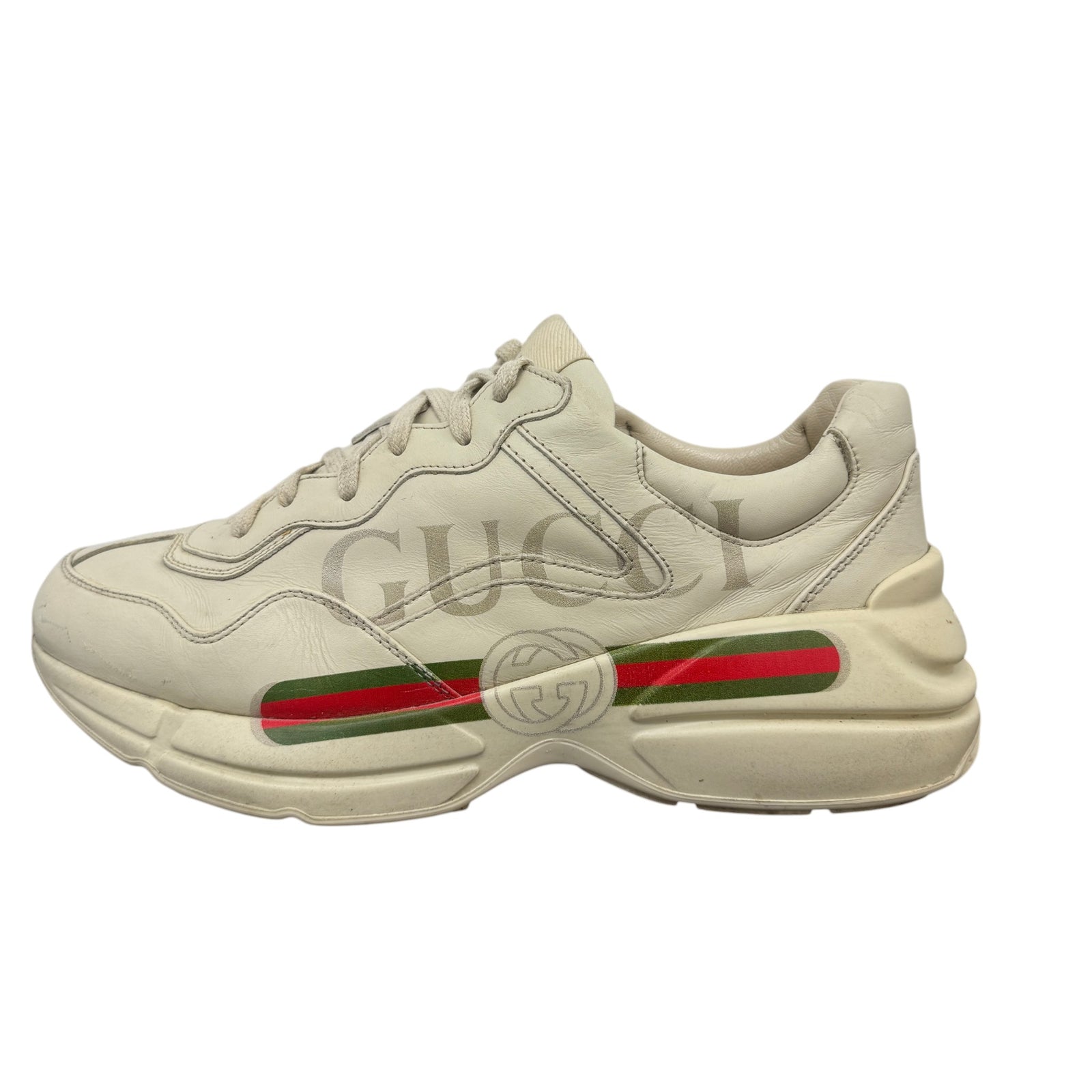 Men's Rhyton Low Trainers Beige Size EU 42.5 / UK 8.5 - Photo 4