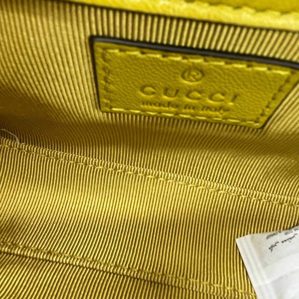 Women's Shoulder GG Marmont Mini Crossbody Bag Yellow - Photo 12