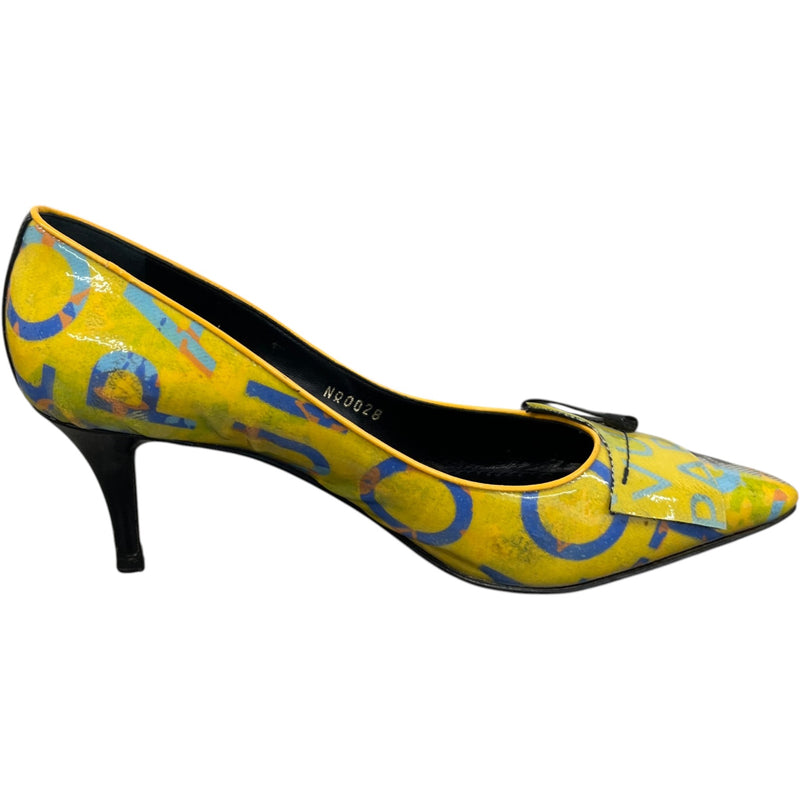 Women's Monogram Textile Pump Heels Multi-Coloured Size EU 39 / UK 6